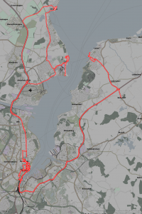 GPS tracks in Kiel