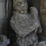 Wild Man Stone Carving in St Mary Woolpit